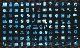 互联网icon图标矢量剪影合集