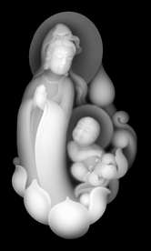 随形莲花站观音送子观音童子拜观