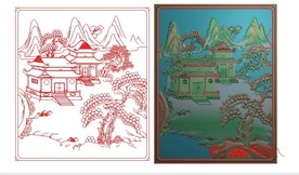 山水精雕图
