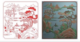 山水精雕图