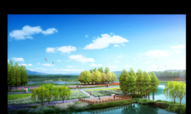 滨水湿地景观设计效果图