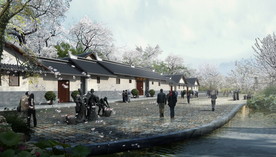 古建街道雕塑景观设计