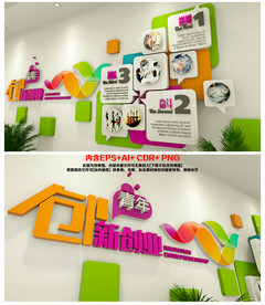 创新创业青年文化墙