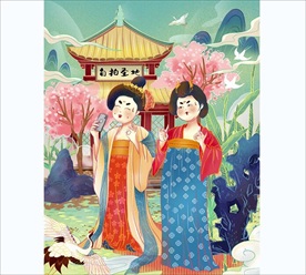 杨贵妃画手绘分层图