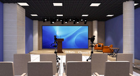 电视台演播室室内设计案例效果图