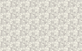 手绘卡通动漫黑白建筑