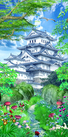 梦幻城堡3D玄关过道背景墙