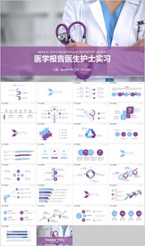 医疗医学行业汇报医生护士实习