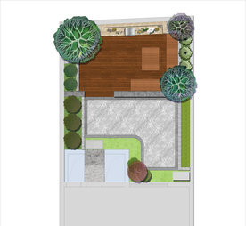 别墅庭院景观设计平面图