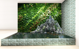 室内假山设计效果图