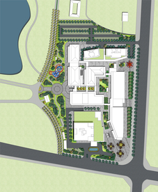 综合商业街区景观设计平面图