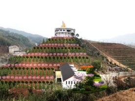 山坡绿化景观设计效果图