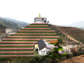 山坡绿化景观设计效果图