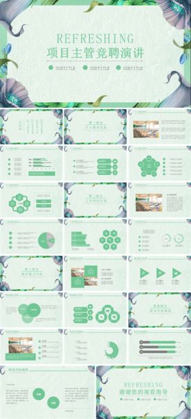 求职学生个人简历PPT素材