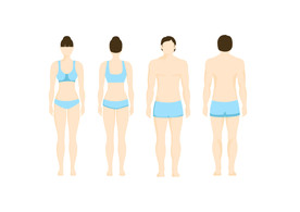 一男一女人体诊视图