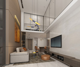 岩板瓷砖空间效果图 阿萨勒白