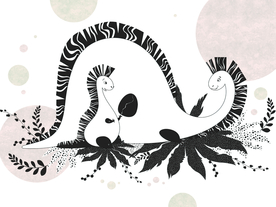 卡通恐龙背景墙