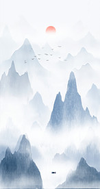 水墨山水画