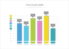 商务PPT柱状图信息图表百分比