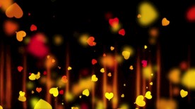 浪漫爱情舞台粒子爱心背景视频