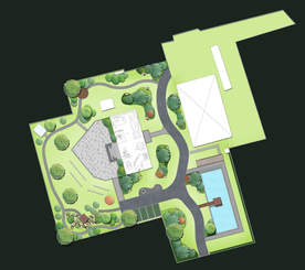 别墅庭院景观设计平面图