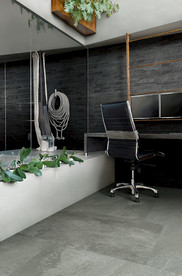 岩板瓷砖空间效果图 自然竹烟