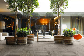 岩板瓷砖空间效果图 细木