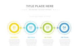 商务PPT四个分项信息图表