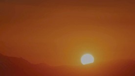 高清日出东方太阳徐徐升起视频