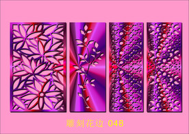 中式镂空花型 底纹边框 雕刻花