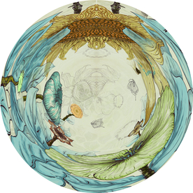 抽象装饰画抽象地毯圆毯