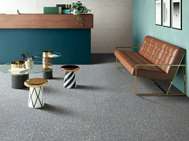 仿古砖瓷砖空间效果图