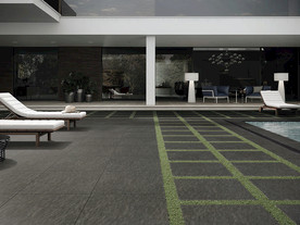 仿古砖瓷砖空间效果图