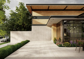 仿古砖瓷砖空间效果图