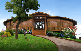 乡村木屋景观设计效果图