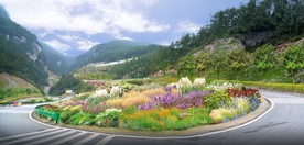道路交叉口花境景观设计