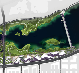 滨水公园景观设计平面图