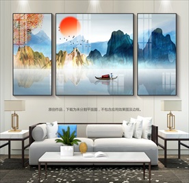 意境山水装饰画新中式装饰画