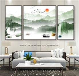 新中式意境山水装饰画