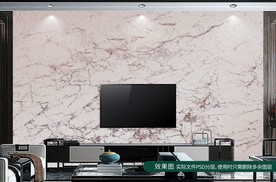 大理石电视背景墙