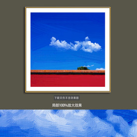 抽象油画装饰画轻奢手绘极简画