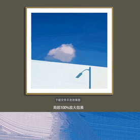 抽象油画装饰画轻奢手绘极简画