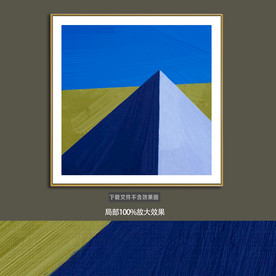 抽象油画装饰画轻奢手绘极简画