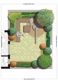 别墅庭院景观设计平面图