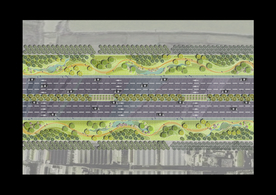 道路景观绿化设计平面图
