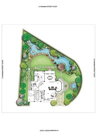 别墅庭院景观设计平面图