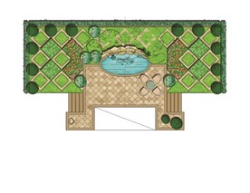 别墅庭院景观设计平面图