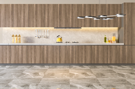 现代极简餐厅背景墙场景空景