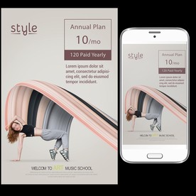 舞蹈培训学校海报图片