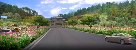 道路景观设计效果图